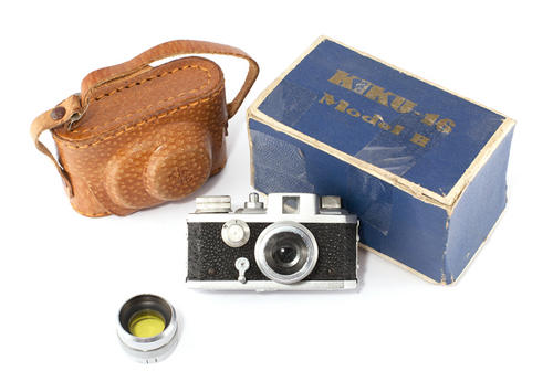collectors item miniature camera kiku leica shaped vintage