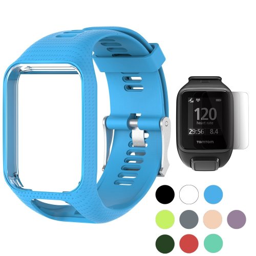 tomtom strap band watch blue