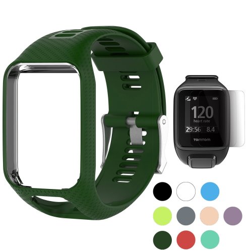 tomtom strap band watch olive