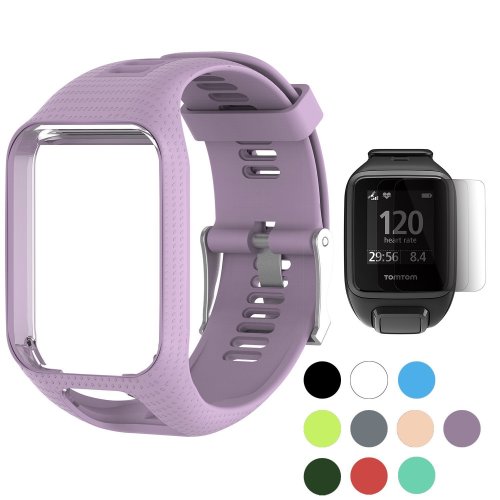 tomtom strap band watch purple