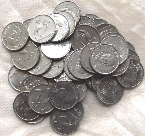 Twenty Cent - 5c coins (1400 Coins ranging between 1977-1988) (One bid ...