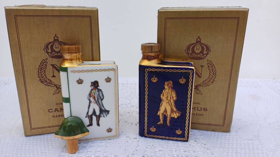 Flasks Vintage 1969 Limoges Castel French Porcelain Camus Napoleon