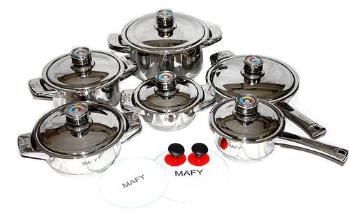16 PCE COOKWARE SET - POTS - THERMOSTAT - KITCHEN - FREE SHIPPING