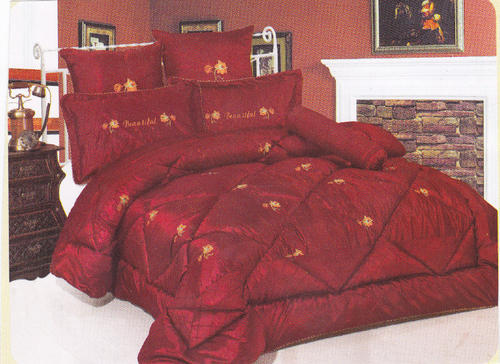 10 PCE ELEGANT QUILTED/COMFORTER SET - QUEEN BED SIZE