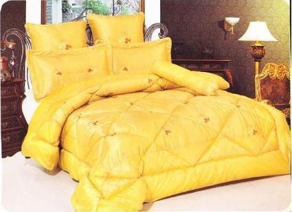 10 PCE ELEGANT QUILTED/COMFORTER SET - QUEEN BED SIZE