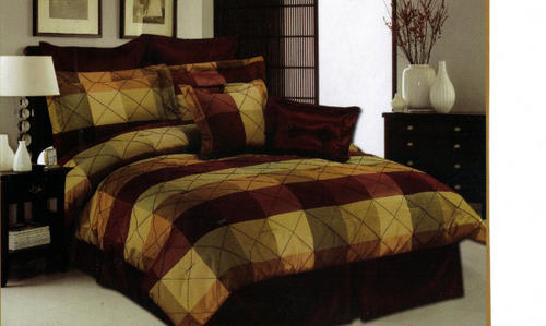 8 PCE PANTHER LUXURY COMFORTER SET - QUEEN BED SIZE