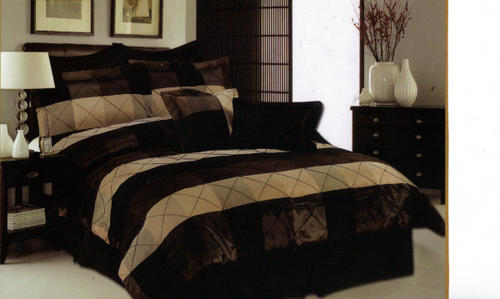 8 PCE PANTHER LUXURY COMFORTER SET - QUEEN BED SIZE