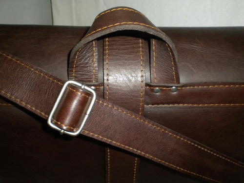 postman briefcase chocolate brown