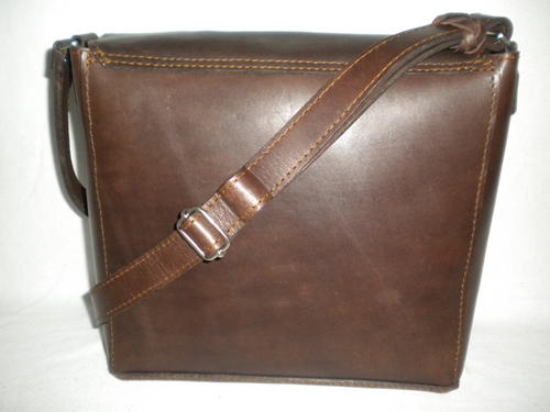 chocolate leather handbag