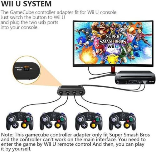 Nintendo - GameCube Controller Adapter for Nintendo Switch, Wii & PC ...