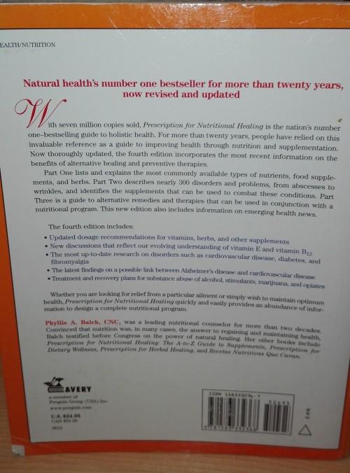 Cooking Food Wine Prescription For Nutritional Healing By Phyllis A Balch Was Listed For R85 00 On 21 Jul At 23 16 By Epiphany On Main In Cape Town Id 420644923