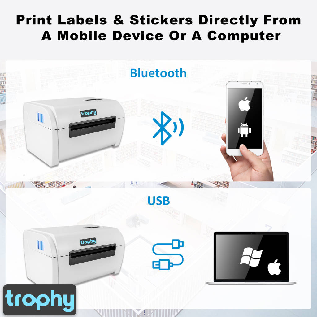 Label makers & Supplies Trophy Wireless Thermal Printer was sold for
