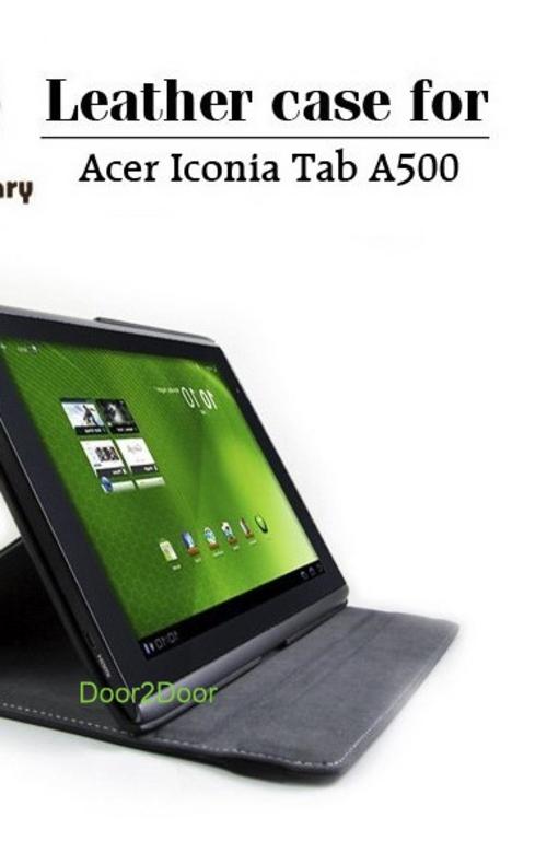 Leather Case for Acer Iconia Tablet A500 360 degree rotation Acer Cover