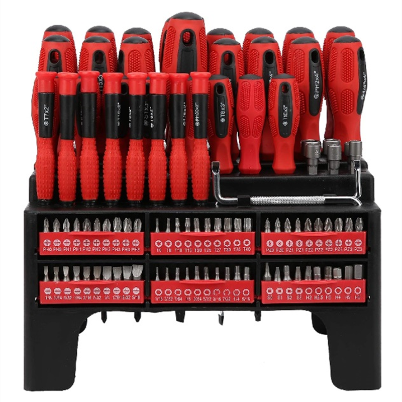 Screw Drive Rset Screwdrivers - Screwdriver Bit Set with Storage Rack (100 Pieces) was ...
