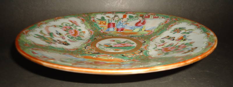 antique Famille Rose Chinese Porcelain Plate