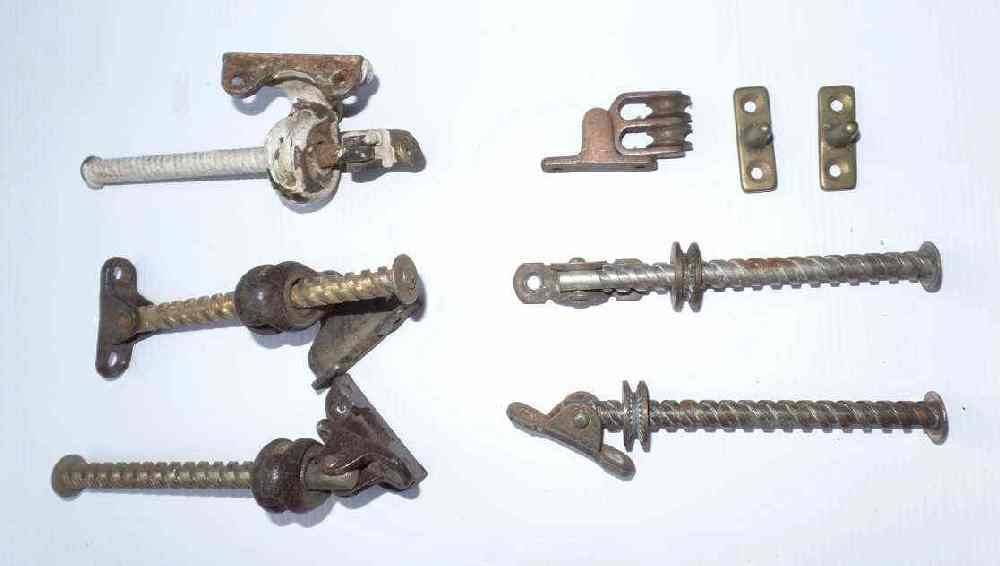 Architectural Antiques VINTAGE BRASS WINDOW HANDLES, WINDERS & OTHER