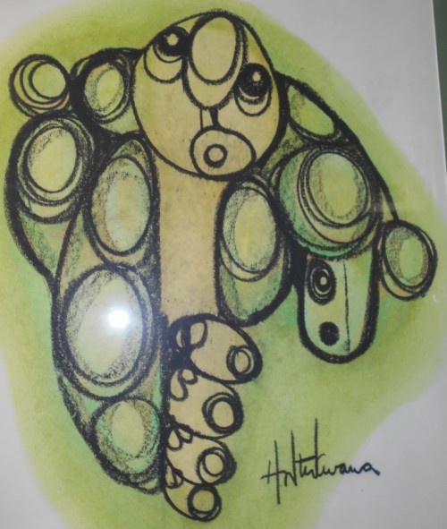 Original Signed Hargreaves Ntukwana Abstract Pastel South African Art