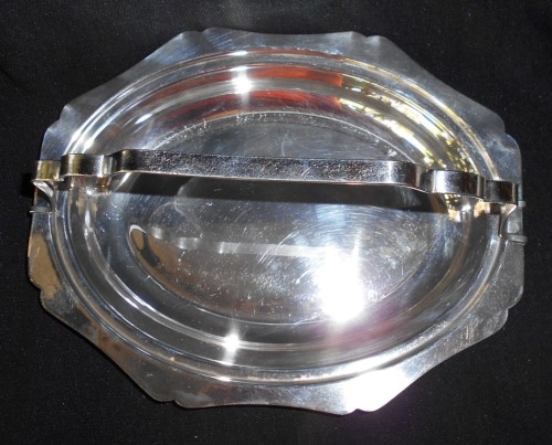 Vintage Dekrona Silver Plated Serving Tray with Detachable Handle