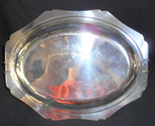 Vintage Dekrona Silver Plated Serving Tray with Detachable Handle