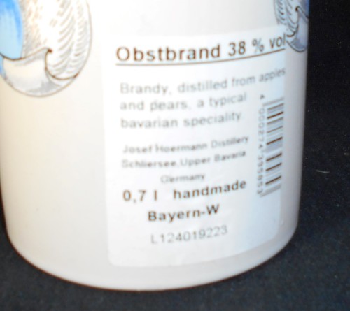Hoermann German Brandy Ceramic Bottle