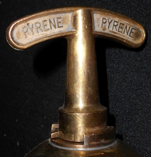 Vintage 1914 Pyrene Solid Brass Pump Fire Extinguisher