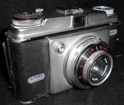 West German ilford Sportsman 35mm Camera with National Hyper Flash Gun