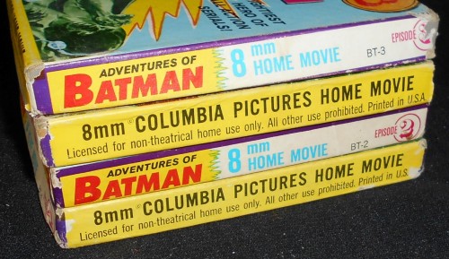 Vintage 1965 Adventures of Batman Set of 4 Black & White 8mm Projector Film