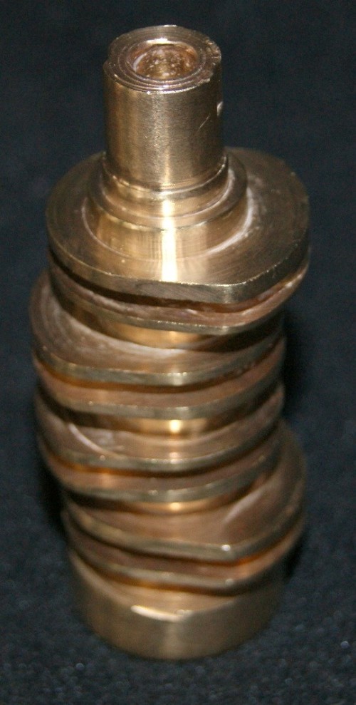 Awesome Turned Brass Crank Shaft Ornament