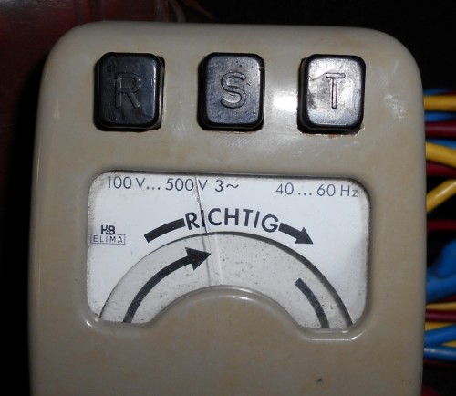 Vintage HB Elba Richtig German Voltage Meter