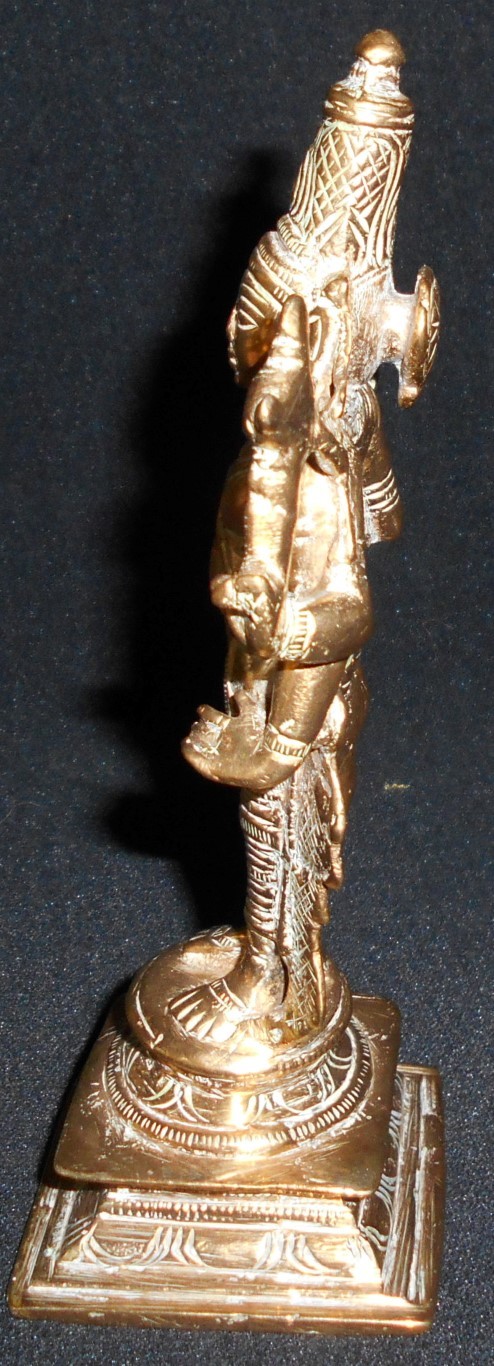Vintage Solid Brass Asian Goddess Figurine