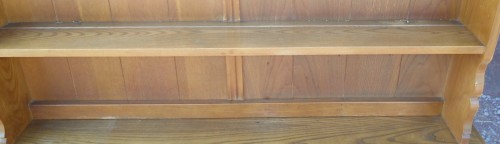 Solid Oak 2 Drawer, Carved Cupboard Doors Sideboard Server