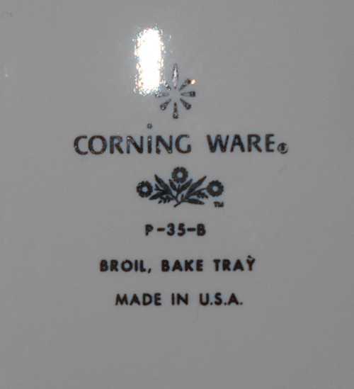 Corning Ware Floral Bouquet P-35-B Bake Broil Serving Tray