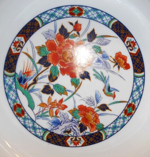 Large Hand Painted Chinese Decorative Serving Dish 