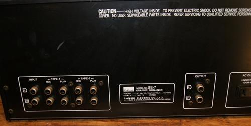 SANSUI SE-7 Vintage Stereo Equalizer EQ 10 Band