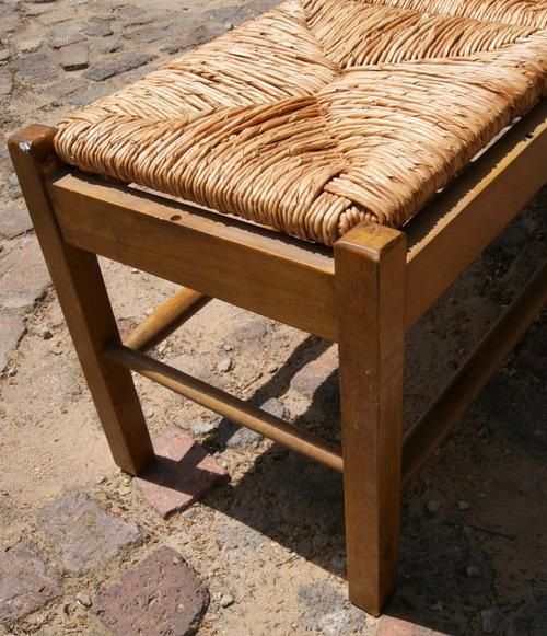 Wicker 3 Seater Bench with Removable Seats