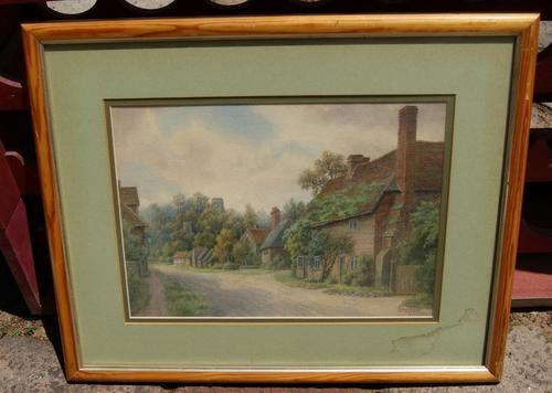 Shifton 'Small Village' Oil Painting