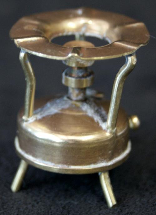Brass 3 cm Mini Gas Stove Printers Tray Ornament