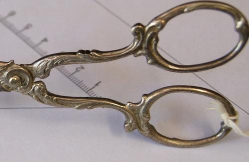 Antique Dutch Hallmarked Silver Ice Tongs - 53.29 gms