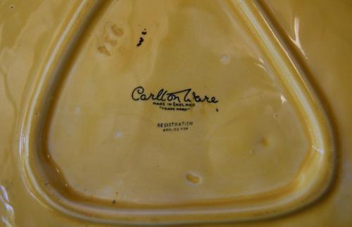 Vintage 1930's Carlton Ware Anemone Centerpiece Plate