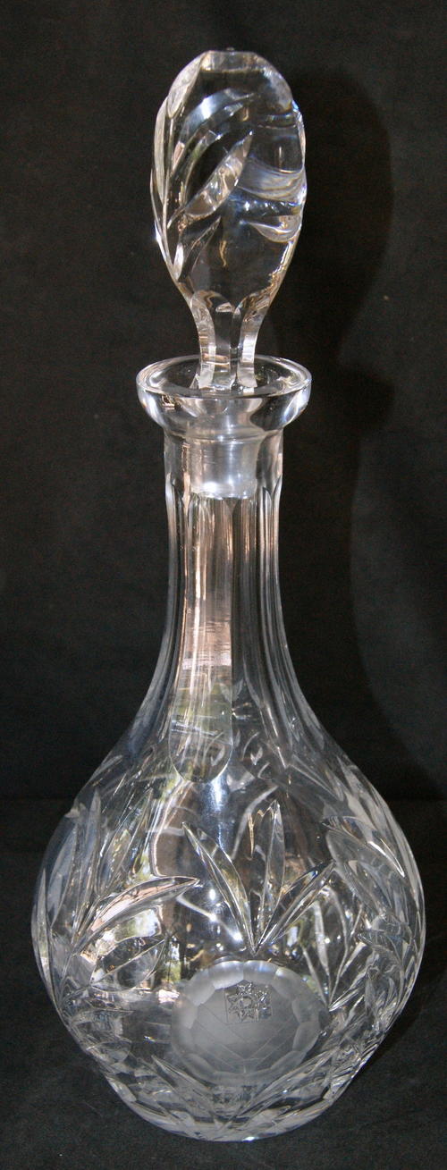 Vintage Crystal Decanter with Stopper