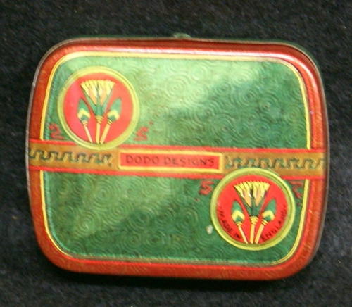 Vintage Box Tin Miniature Snuff/Pill Box Tin Dodo Designs
