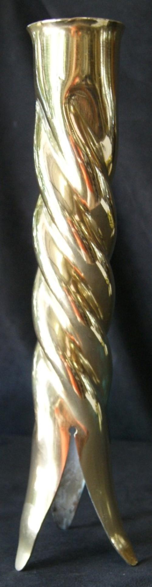 Vintage Twisted Brass Candle Stick Holder