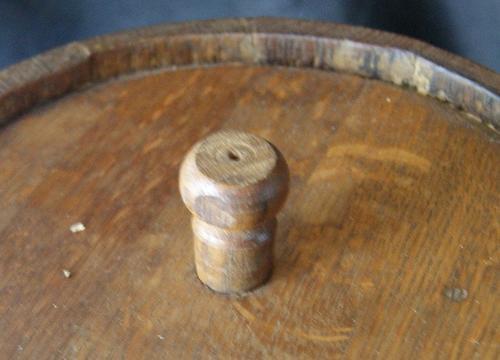 Vintage Miniature Oak Keg with Stand