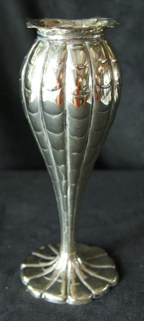 Vintage Ornate Small Brass Vase