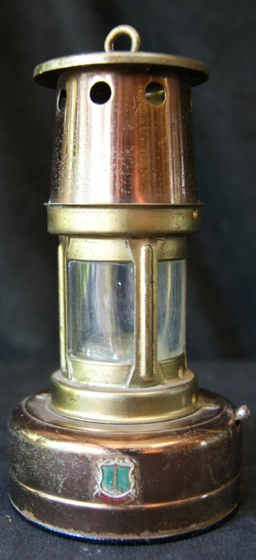 Vintage Brass and Copper "Post Office Tower" Electric Lantern