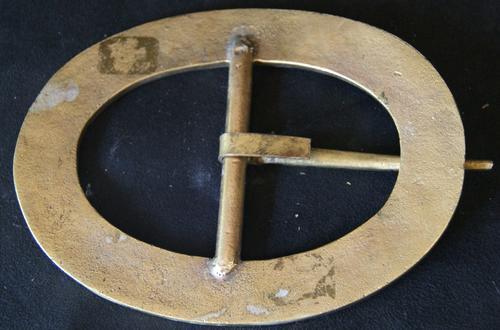 Rare Vintage Solid Brass ' Fire Resisting Safe ' Fireman's Belt Buckle