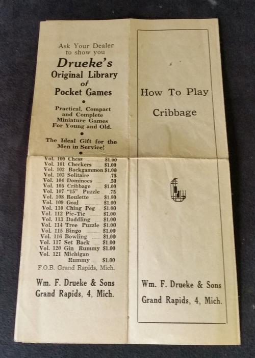Vintage 1944 WWII American Red Cross Games Gift Set