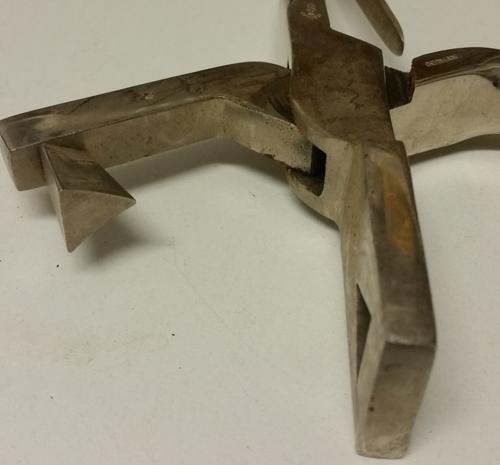 Vintage Steel Aesculap Triangle Shaped Ear Marking Pliers
