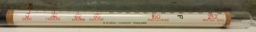 Vintage GH Zeal London Floating Dairy Thermometer