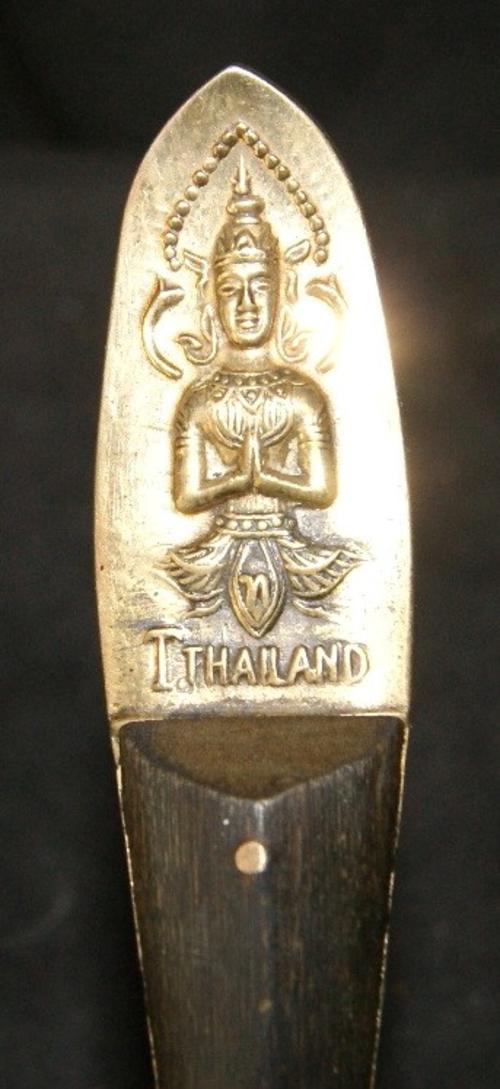 Vintage Brass Thailand Decorative Fish Knife